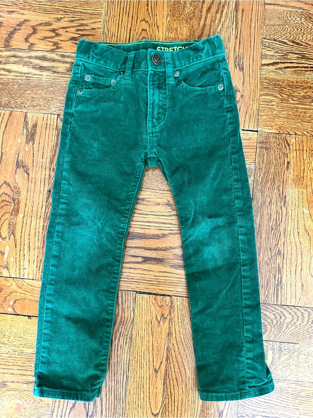Crewcuts Boys Emerald Green Corduroy Pants 4T
